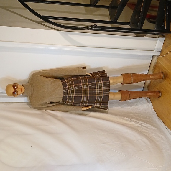 🔥 NWOT Johnson & Murphy Camel Tan Suede & Saddle Leather Fur Boots - Picture 16 of 16